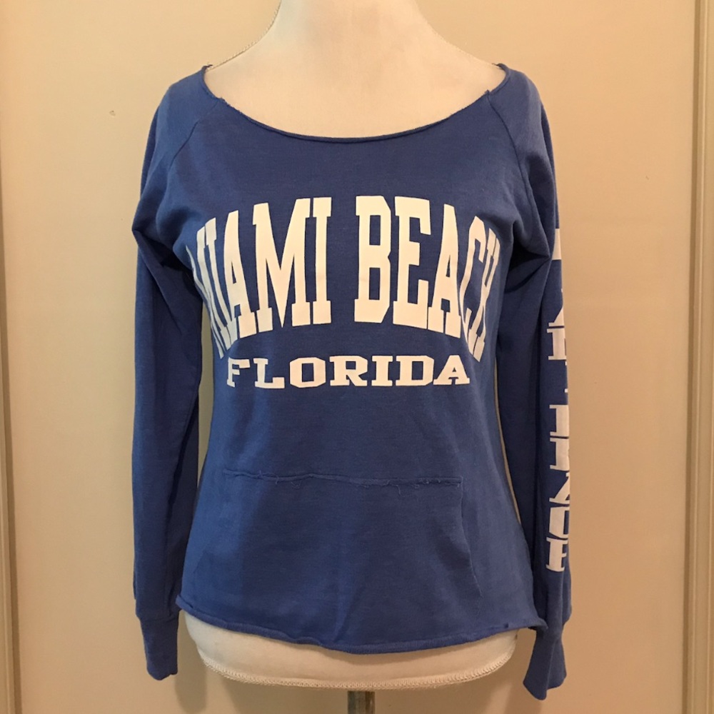 Miami Beach Cornflower Blue Sweatshirt
